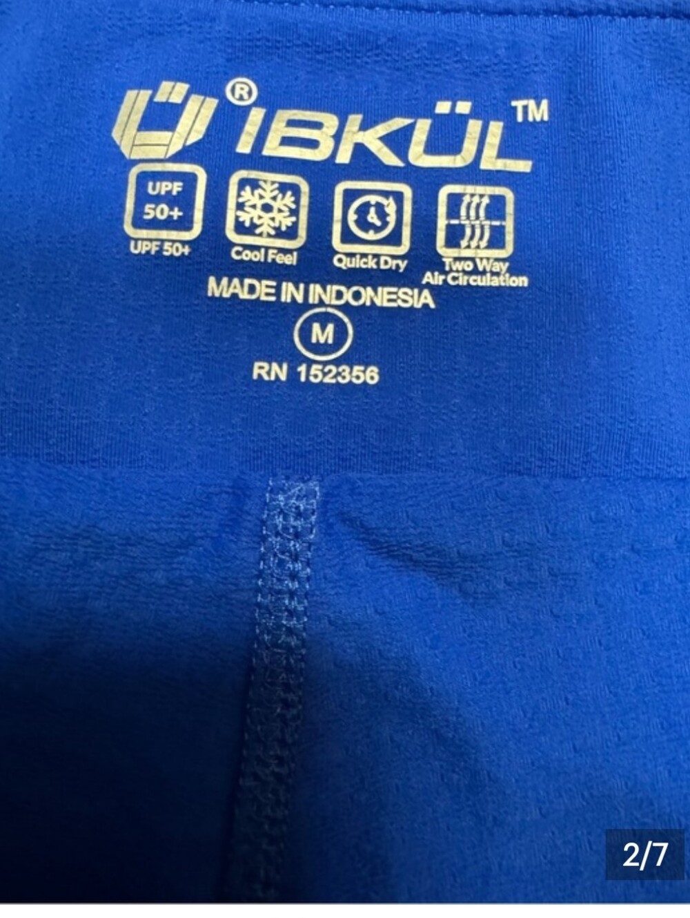IBKUL Cobalt Blue Flared Skort. - Picture 2 of 5